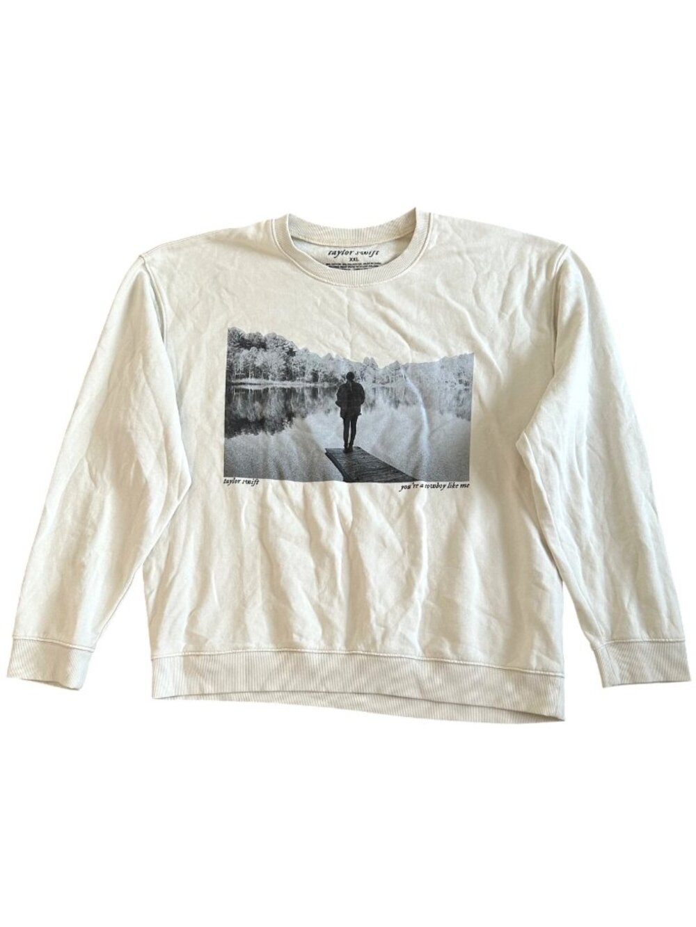 Taylor Swift Youre A Cowboy Like Me Women's Sz XXL Sweatshirt Graphic Crewneck